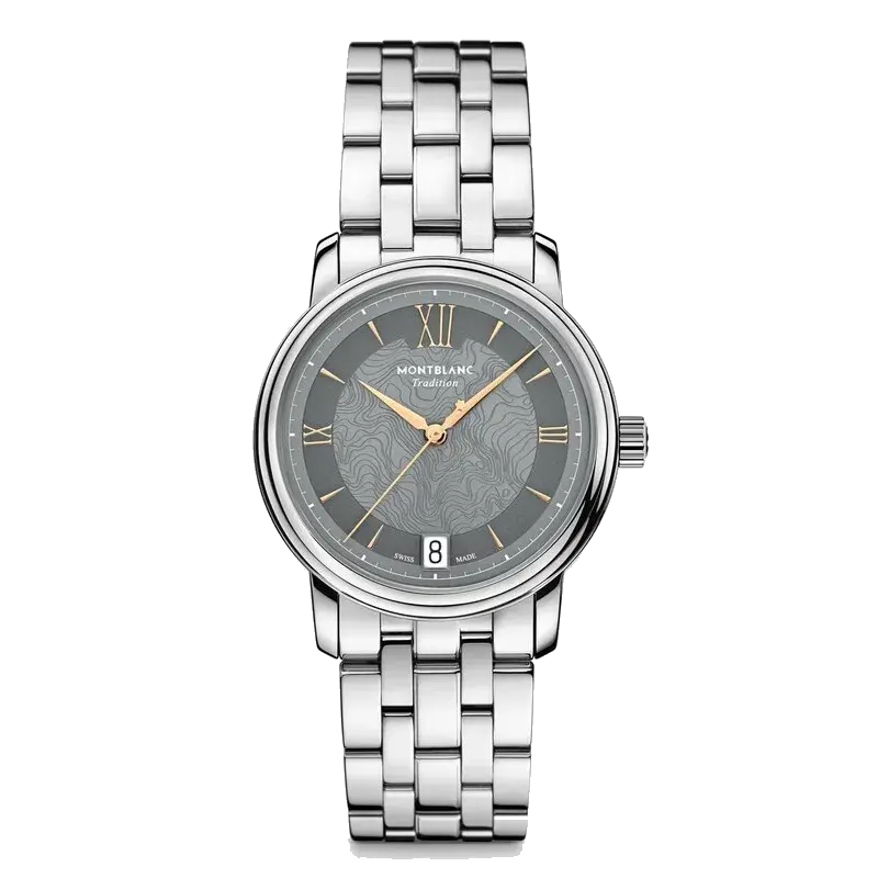 Montblanc Tradition Automatic Date 32 mm Stainless Steel Watch, reference 