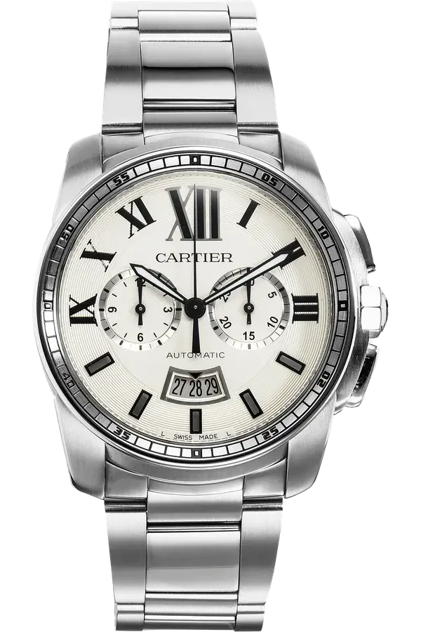 Cartier Calibre de Cartier Chronograph Stainless Steel Automatic, reference VCA18939