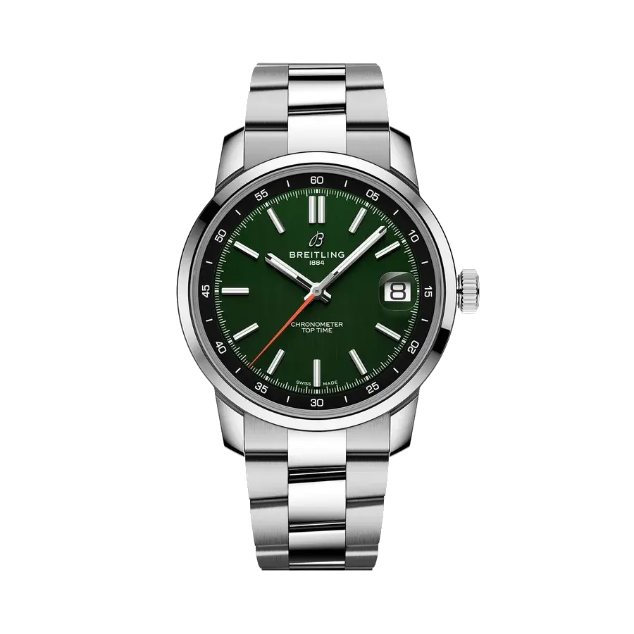 Breitling Top Time B31 | 38mm, Steel, Green Dial, reference AB3113171L1A1