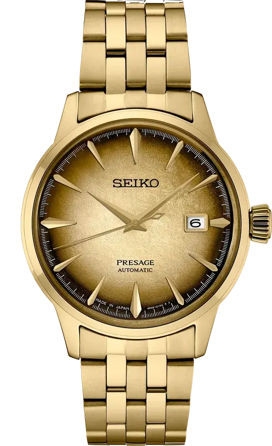 Seiko Presage SRPK48 Cocktail Time Special Edition Craft Beer Automatic Gold Dial, reference SRPK48