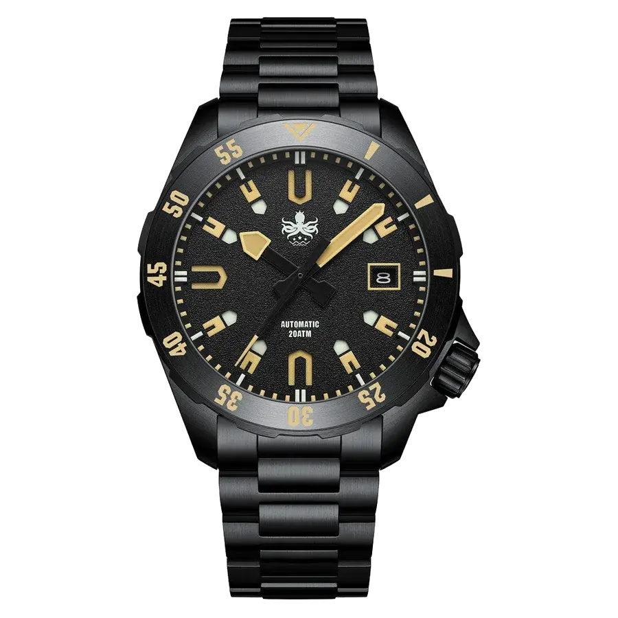 Phoibos APOLLO DLC 200M Automatic Diver With Matte Black Dial, reference PY056CX