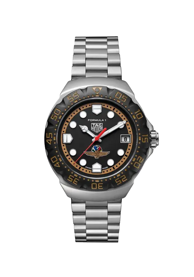 TAG Heuer Formula 1 Solargraph x Indy 500 | 38mm, Steel, Black Dial, reference 