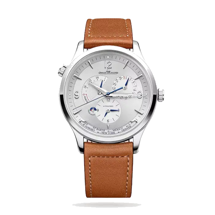 Jaeger-LeCoultre Master | 40mm, Steel, Leather, Silver Dial, reference 