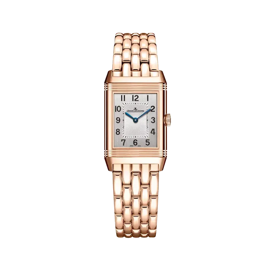 Jaeger-LeCoultre Reverso Classic Duetto | 21mm, 18K Rose Gold, Black Dial, reference 