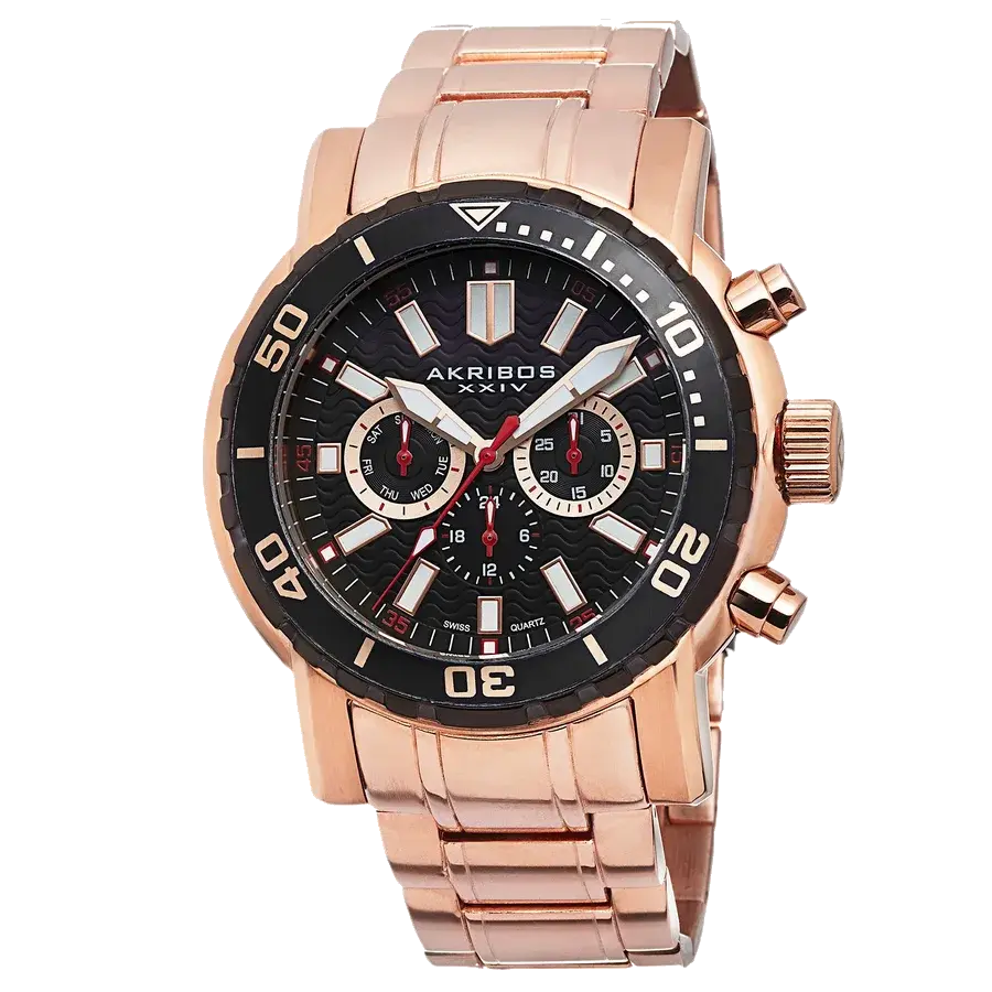 Akribos BLACK MEN'S WATCH Black, reference AK675RG