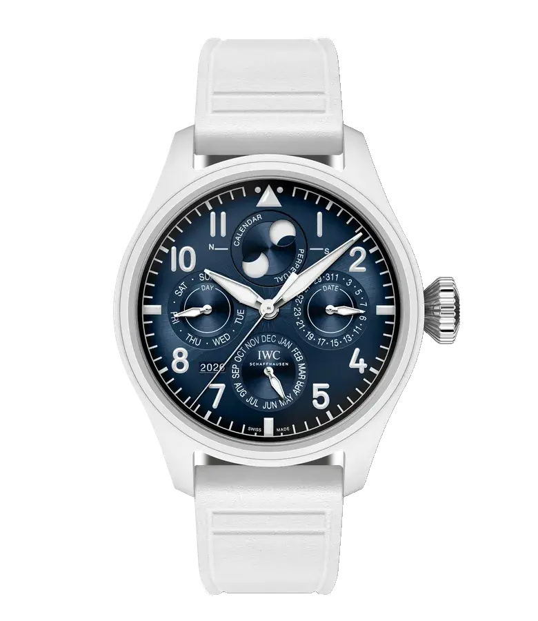 IWC Schaffhausen Big Pilot's Watch Perpetual Calendar ProSet Le Petit Prince | 43mm, Ceramic, Rubber, Blue Dial, reference 