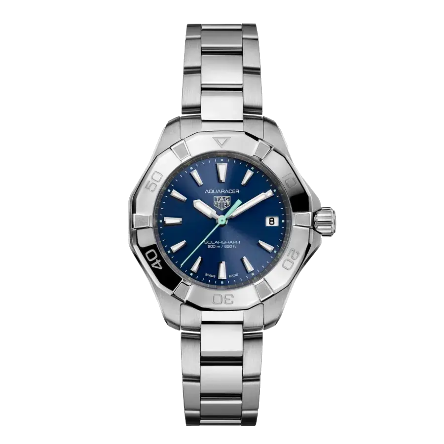 Tag Heuer Aquaracer PROFESSIONAL 200 SOLARGRAPH 34mm Northern Glow | Blue Dial, reference WBP1311.BA0005