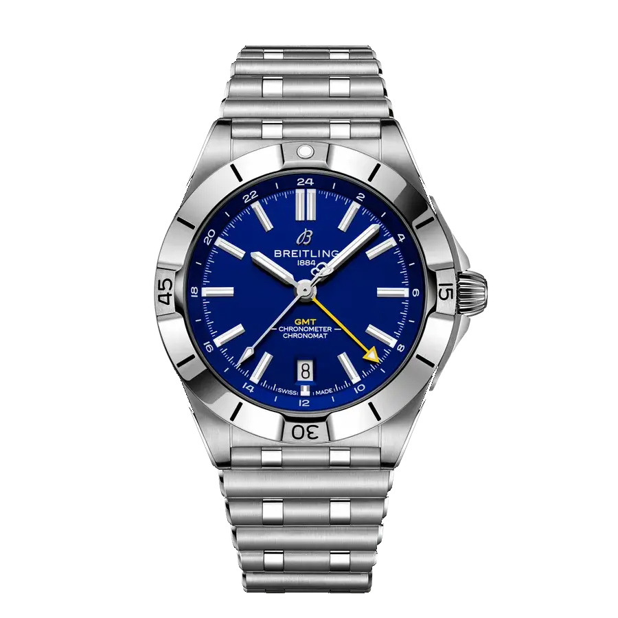 Breitling Chronomat GMT 40 Los Angeles Rams Editions | 40mm, Steel, Blue Dial, reference A32398C91C1A1