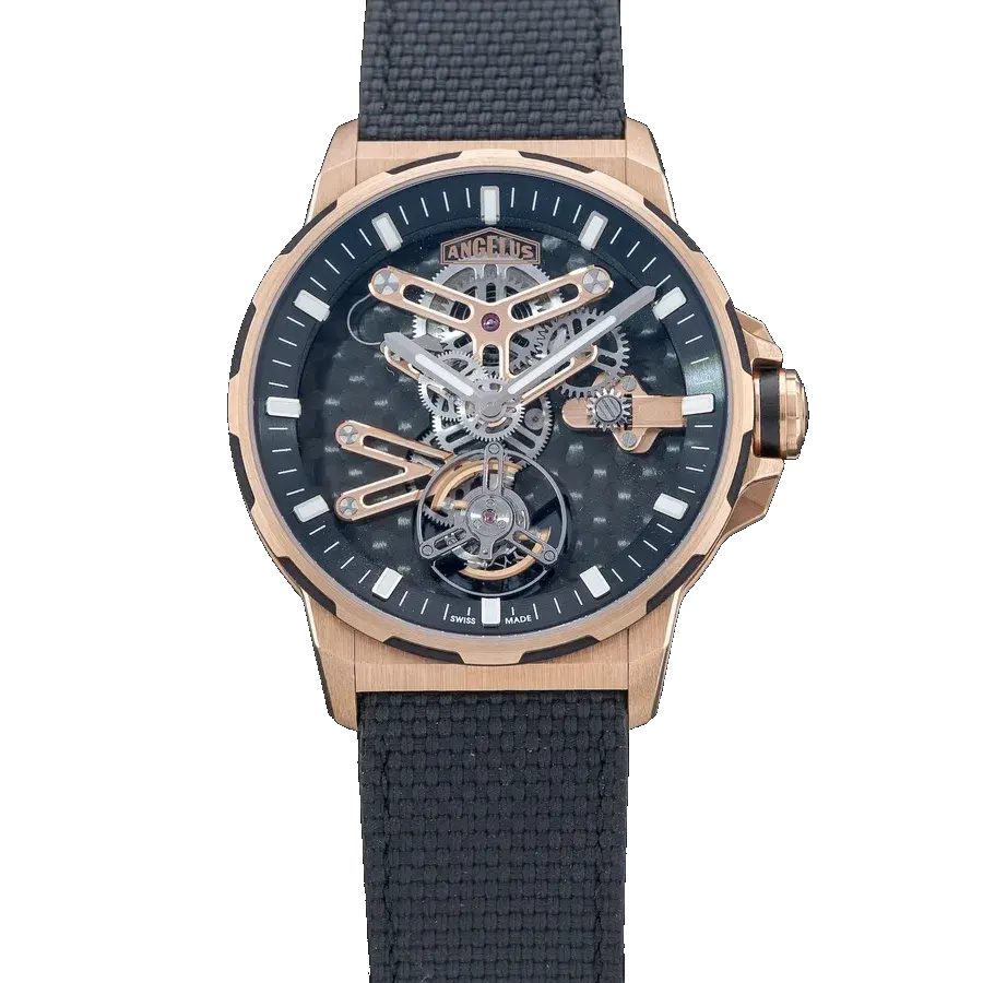 Angelus 0TCDB.B01A.K009B Gold & Carbon Flying Tourbillon, reference 