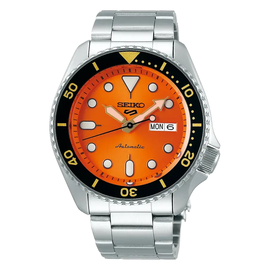 Seiko 5 Sports SKX Series Orange Dial Automatic // Pre-Owned SRPD59, reference SRPD59