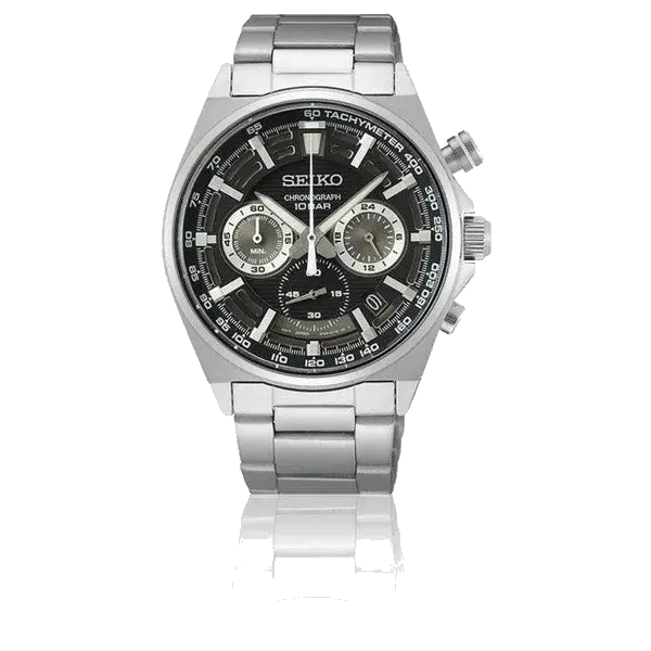 Seiko Essentials SSB397 Quartz Chronograph Black, reference SSB397