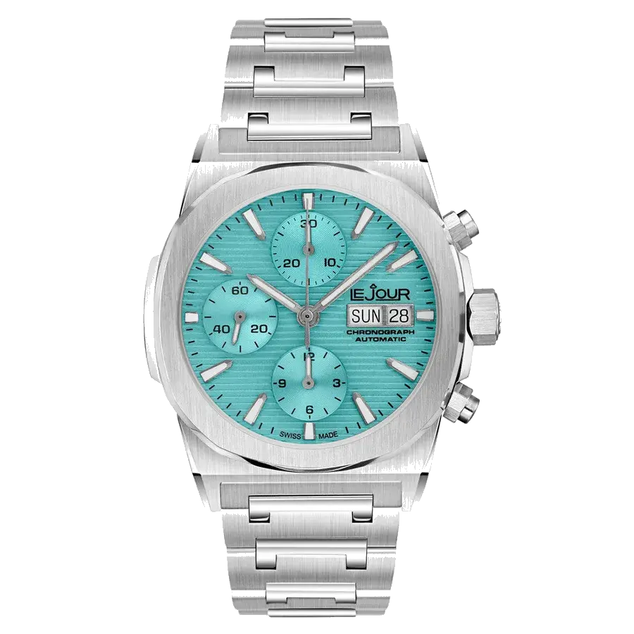Le Jour Rally Monte-Carlo Automatic Chronograph with Light Blue Dial, reference LJ-RMC-005