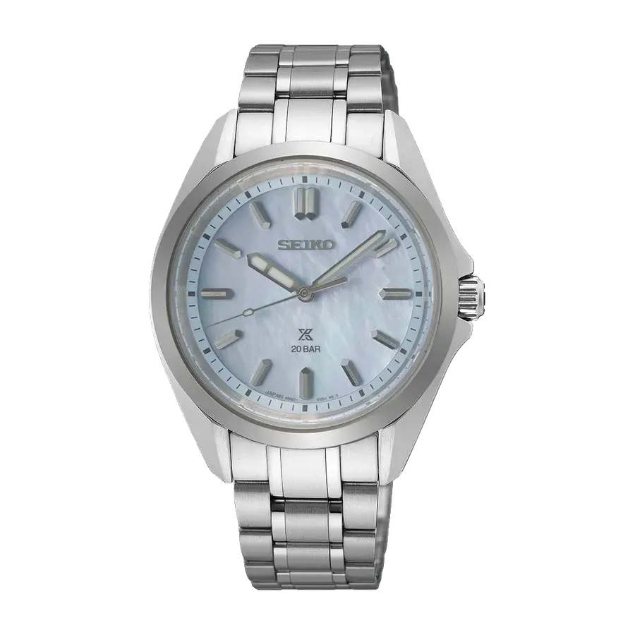Seiko Prospex SUR607 Marine Sports Blue Mother of Pearl Ladies Quartz 34mm, reference SUR607