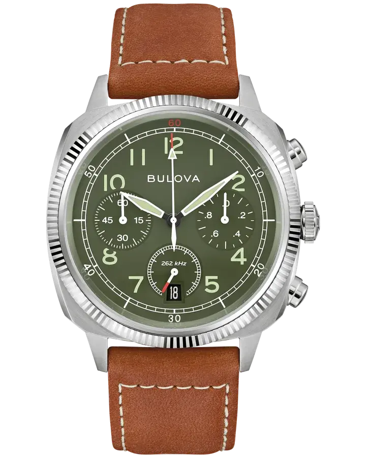 Bulova Military VWI Special Edition Green Dial 262kHz Chronograph, reference 96B482