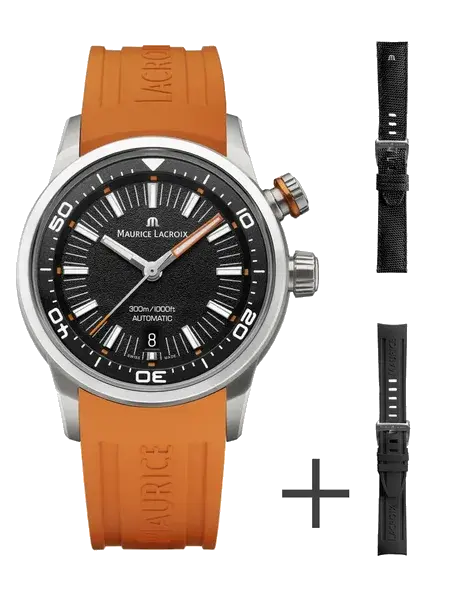 Maurice Lacroix Pontos S Diver 42mm Orange, reference PT6248-SS00L-330-J