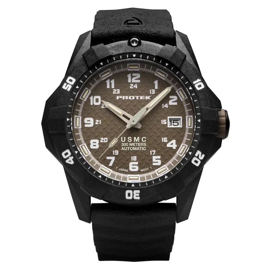 ProTek USMC Automatic Tritium Dive Watch with Sand Dial, reference PT1216