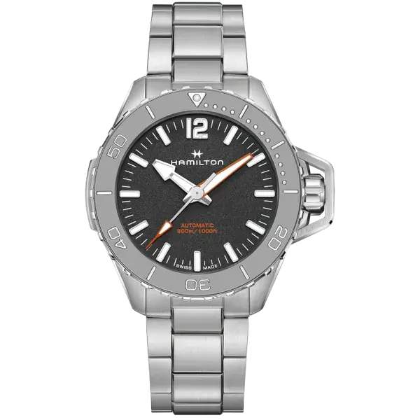 Hamilton Khaki Navy Frogman Auto Gray Bezel, reference H77815130