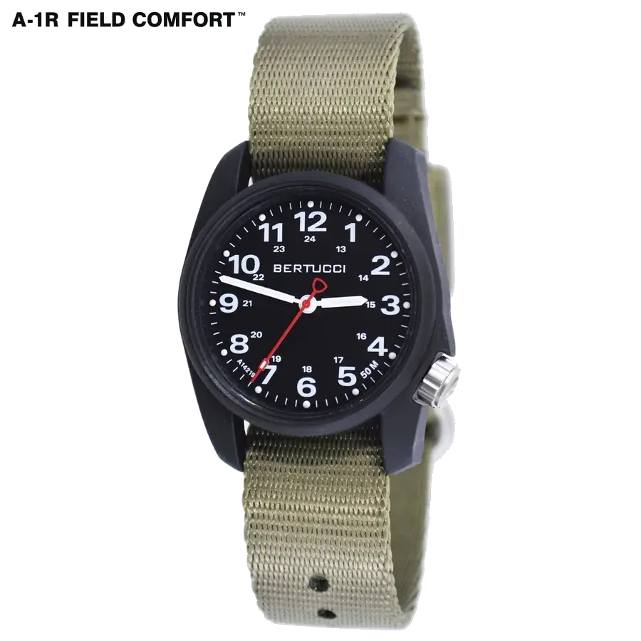 ultimatefieldwatch.com - Bertucci Bertucci #10501 A-1R Field Comfort Black Field Drab, reference 10501