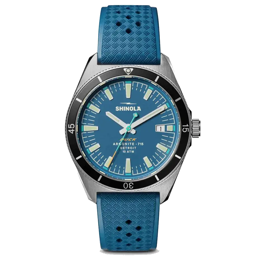 Shinola The Duck 40mm Blue | Blue Dial, reference S0120301731