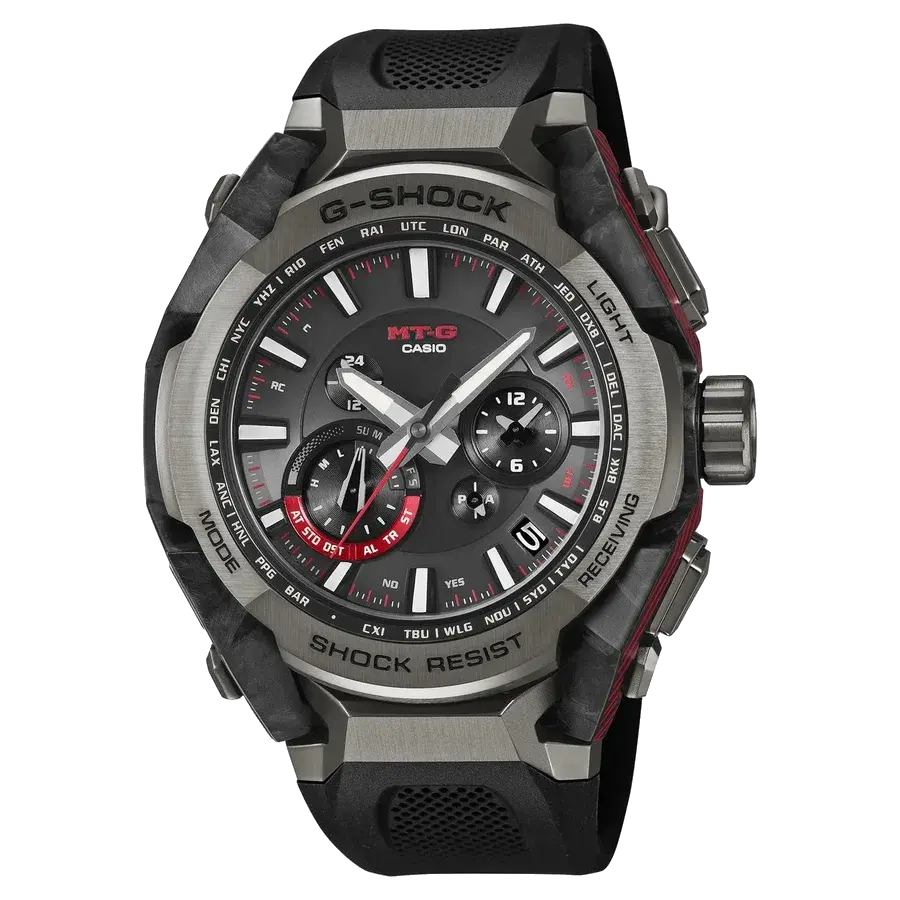 Casio G-Shock MTGB4000B-1A MT-G Artificial Intelligence Red Dual Core Guard Carbon, reference MTGB4000B-1A