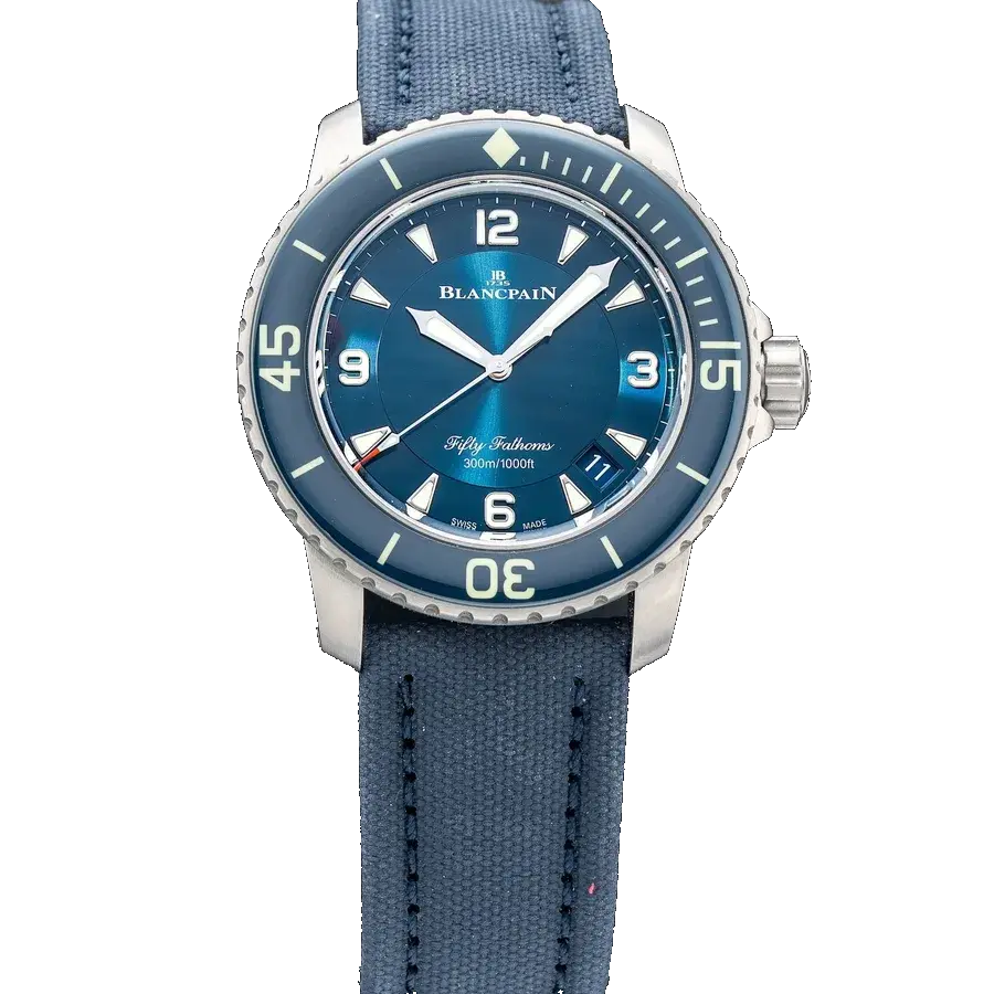 Blancpain Fifty Fathoms 5015 12B40 O52B Blue Dial, reference 