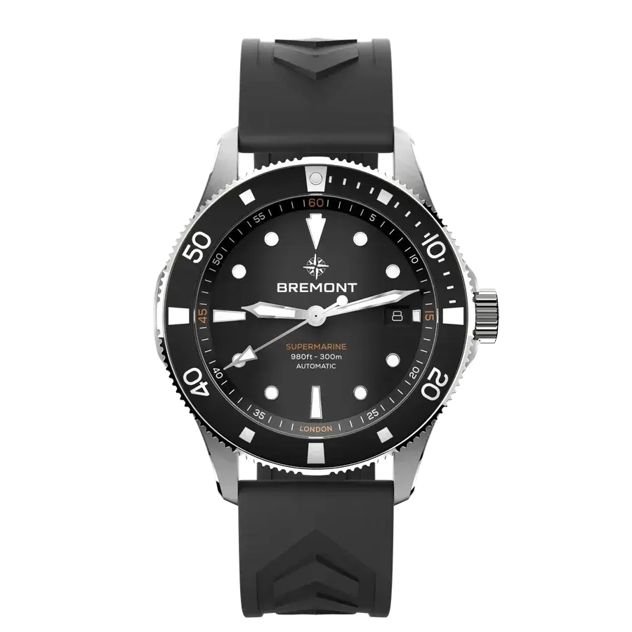 Bremont Supermarine 300M Date, reference SM40-DT-SS-BK-R-S