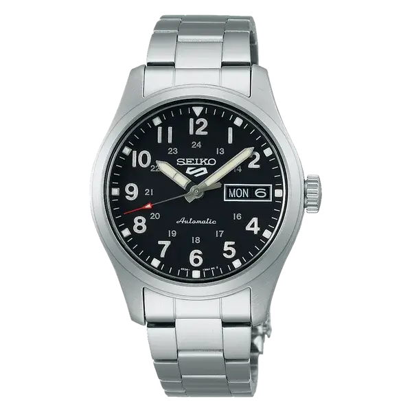 Seiko 5 Sports SRPJ81 Field Sports Style Black Dial Automatic 36mm, reference SRPJ81