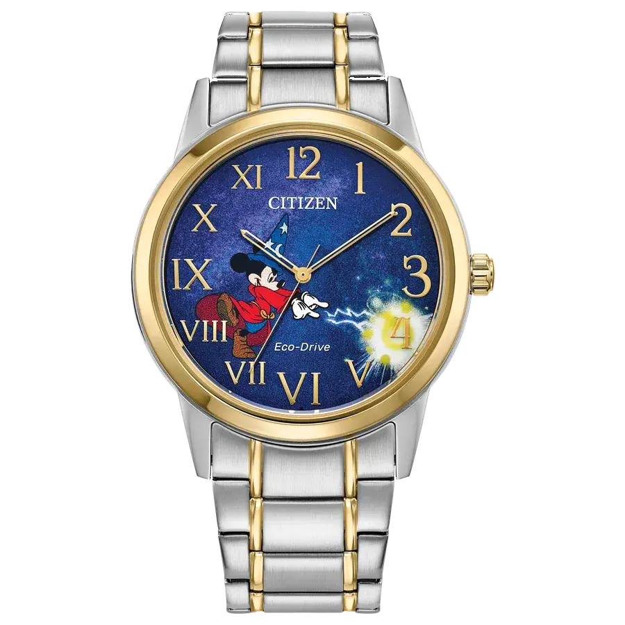 Citizen Sorcerer's Apprentice Mickey Mouse Blue Dial Eco-Drive, reference FE7064-71W