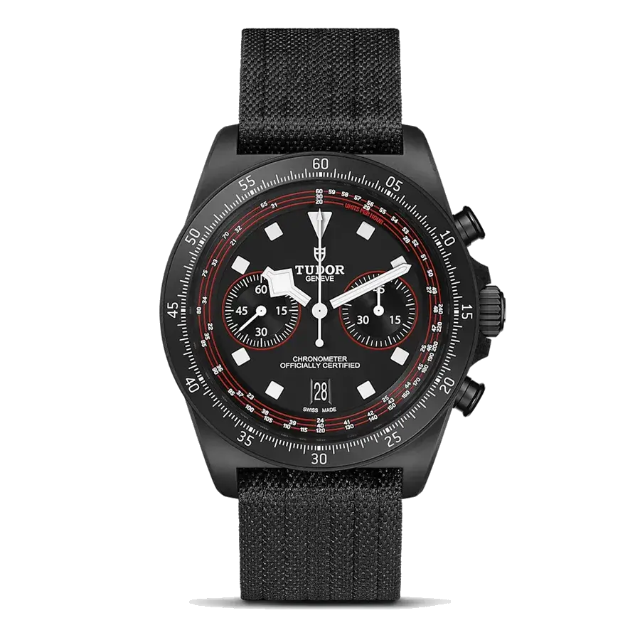 Tudor Pelagos FXD Chrono | 43mm, Carbon Fibre, Fabric, Black Dial, reference 