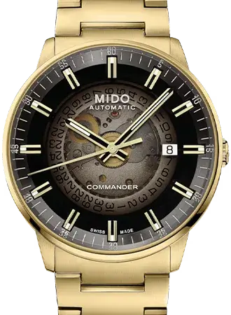 Mido Commander Gradient Gold, reference M021.407.33.411.01/MI