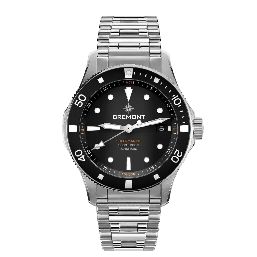 Bremont Supermarine 300M Date, reference SM40-DT-SS-BK-B