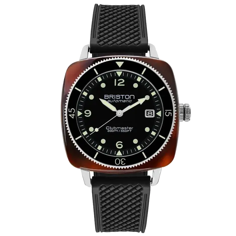Briston Clubmaster Legend Automatic Diver Acetate Black, reference 241740.SA.T.1.FB