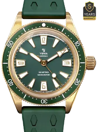 Yema Skin Diver Slim Bronze CMM.20 Green, reference 12.26.20.34.ZN.U4/YM
