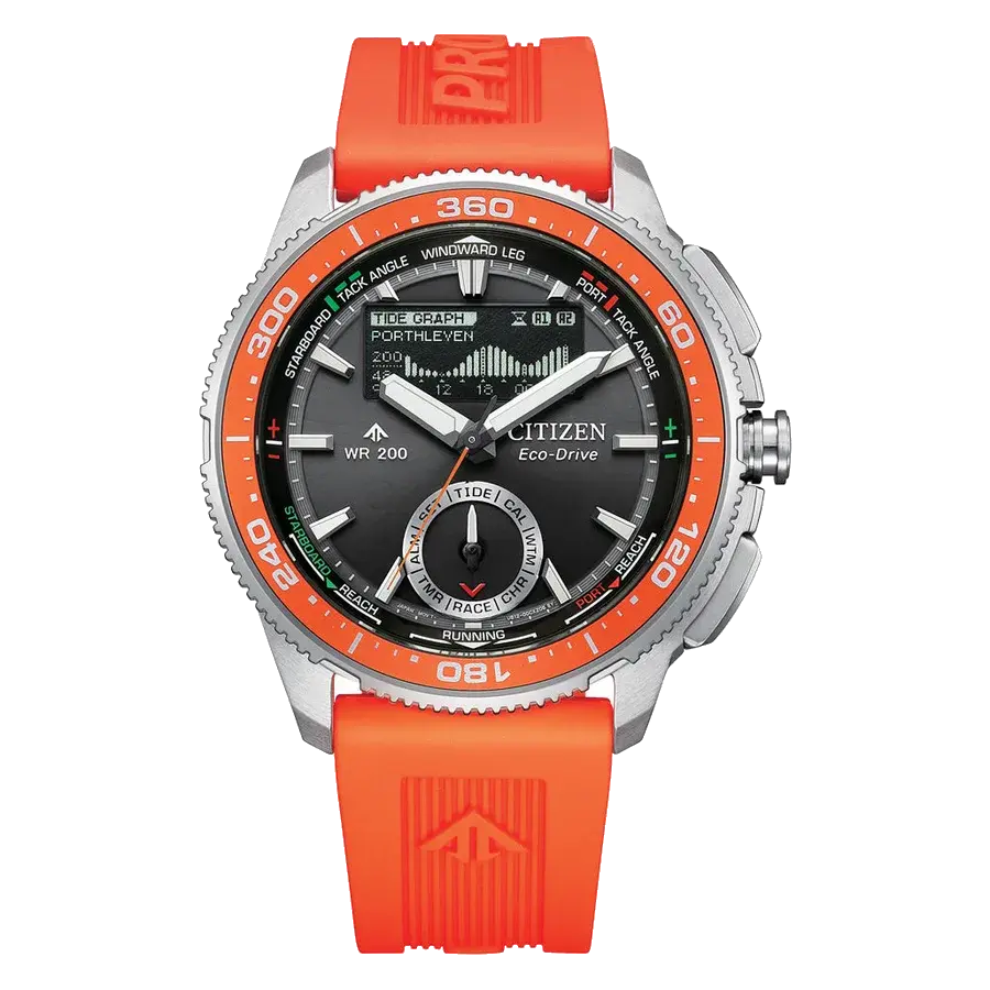 Citizen Eco-Drive Promaster WaveTracker in Orange, reference JV3000-13E