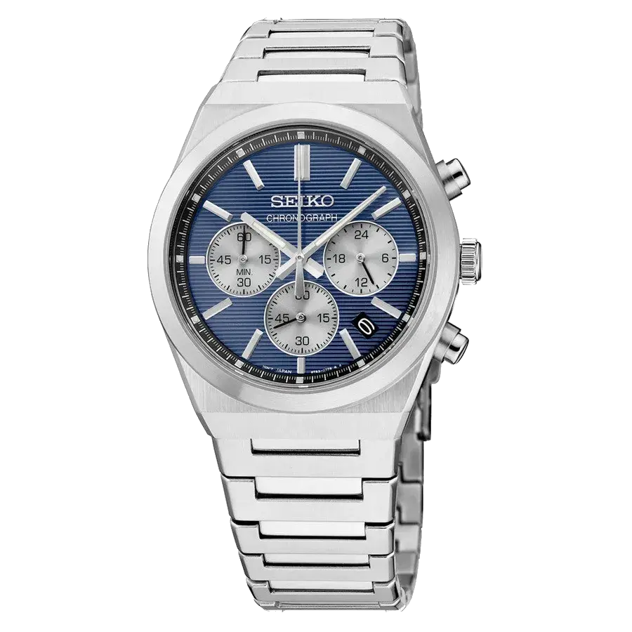 Seiko Essentials Sport Chronograph with Blue Dial, reference SSB453