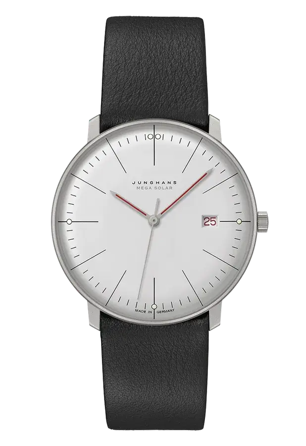Junghans 59/2326.02 max bill MEGA Solar Bauhaus White Dial, reference 