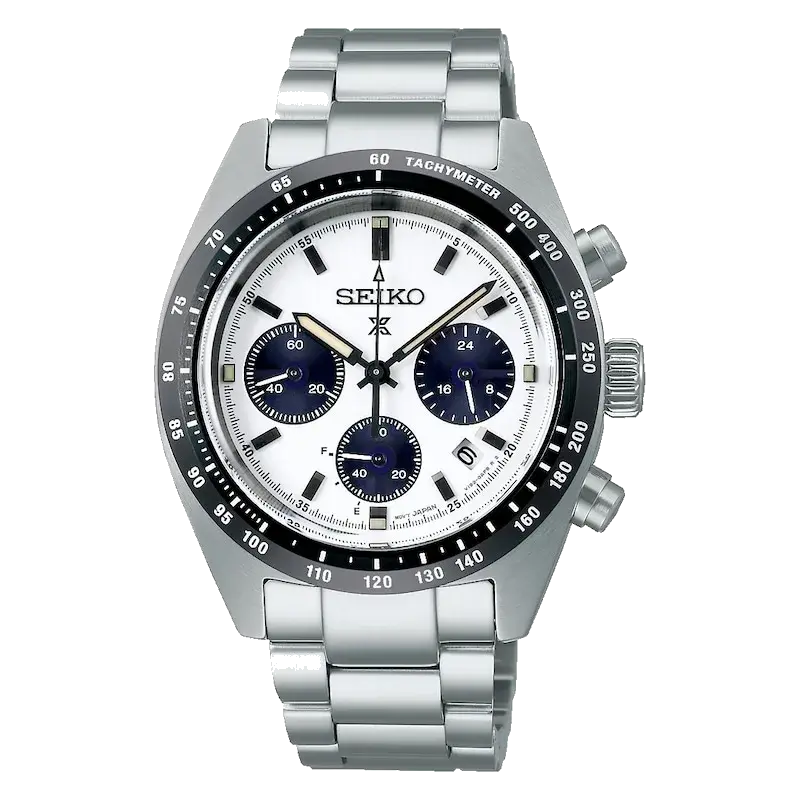 Seiko Prospex Speedtimer 1969 Men's White Dial & Stainless Steel Watch, reference 