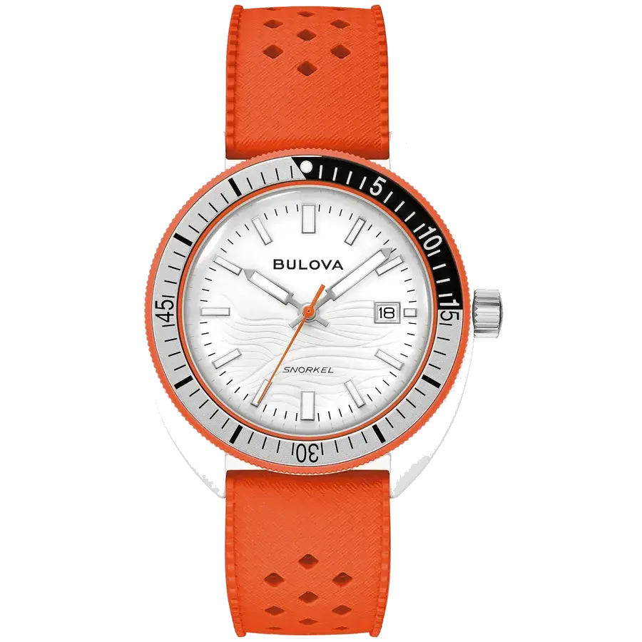 Bulova Snorkel Clownfish Hybrid Ceramic White Dial Quartz, reference 98B448