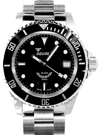 Squale 20 ATMOS Black Ceramic MK 2, reference 20ATMOSBLK/SQ/MK2