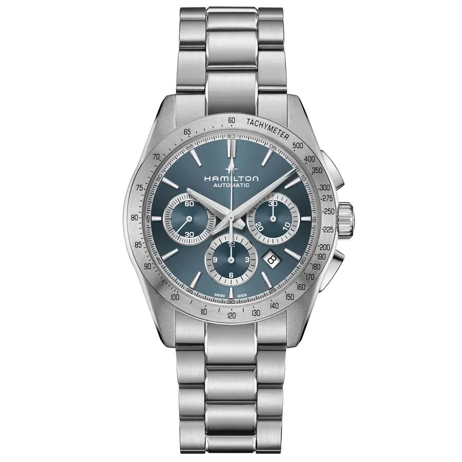 Hamilton JAZZMASTER PERFORMER AUTOMATIC CHRONOGRAPH Blue Dial, reference H36656140-PL