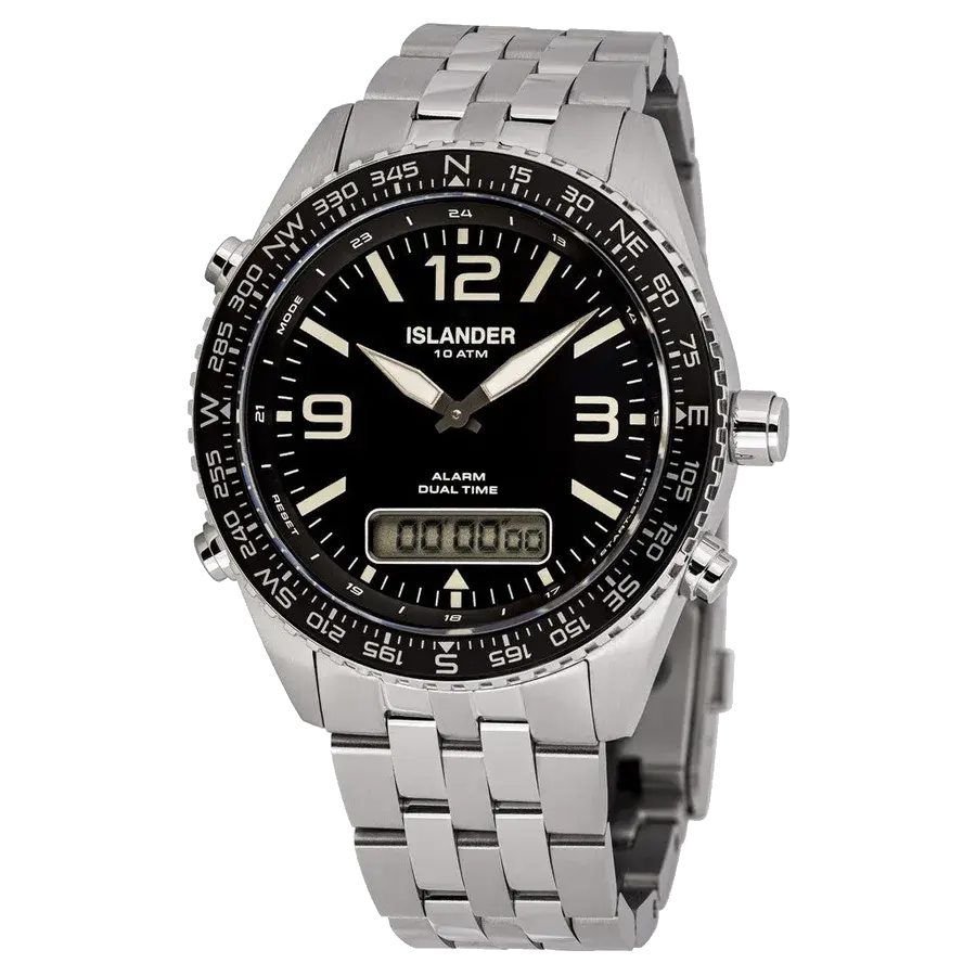 Islander Rocky Point Analog-Digital Watch with Black Dial, reference ISL-327