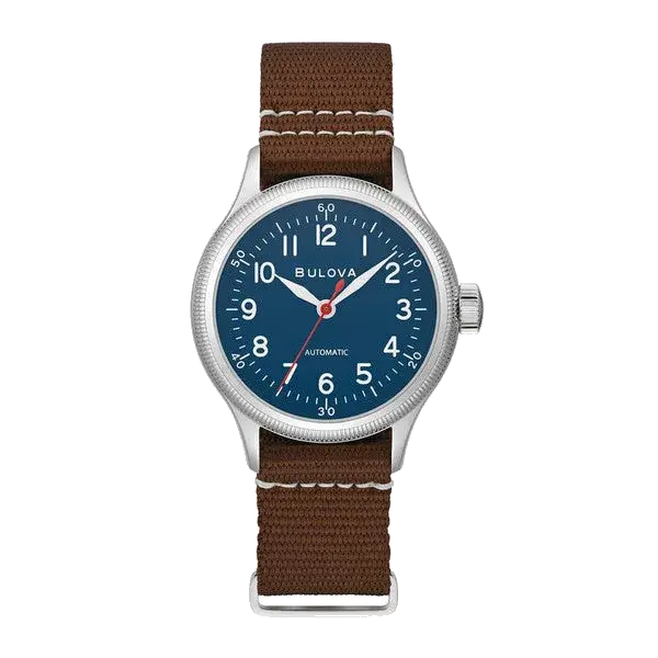 Bulova Aviation Pilots Hack Watch Blue Dial, reference 96A282