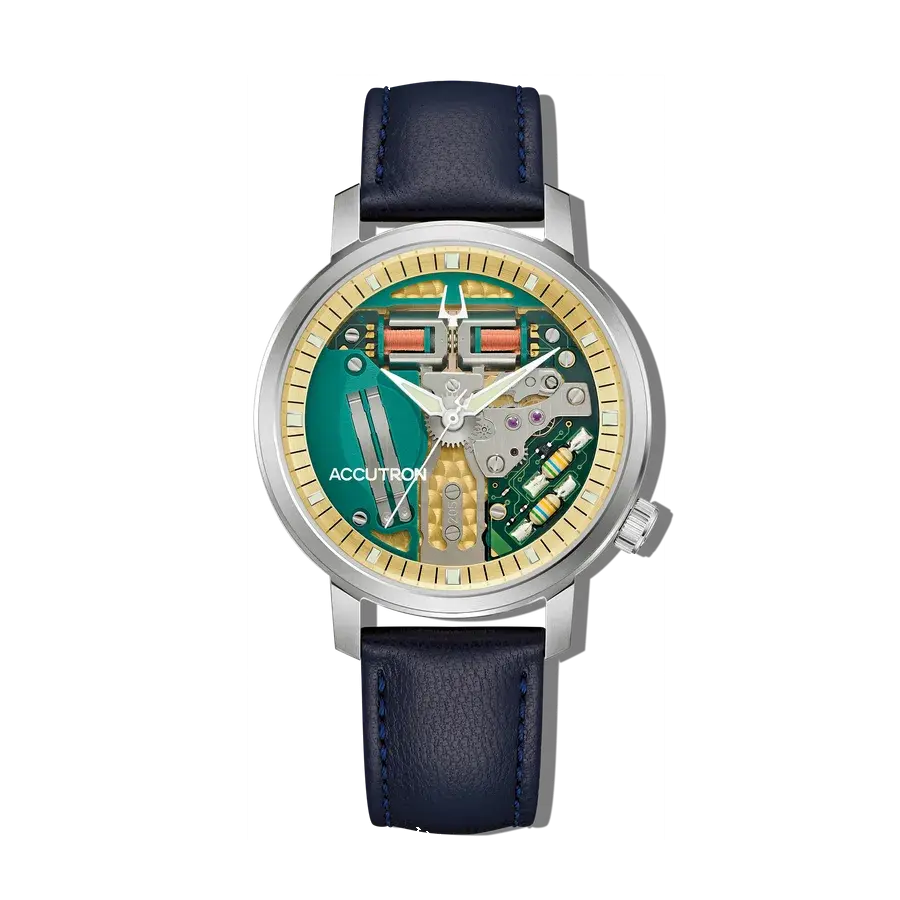 Accutron Spaceview 314 Tuning Fork Revival Grade 5 Titanium Blue, reference 26A213