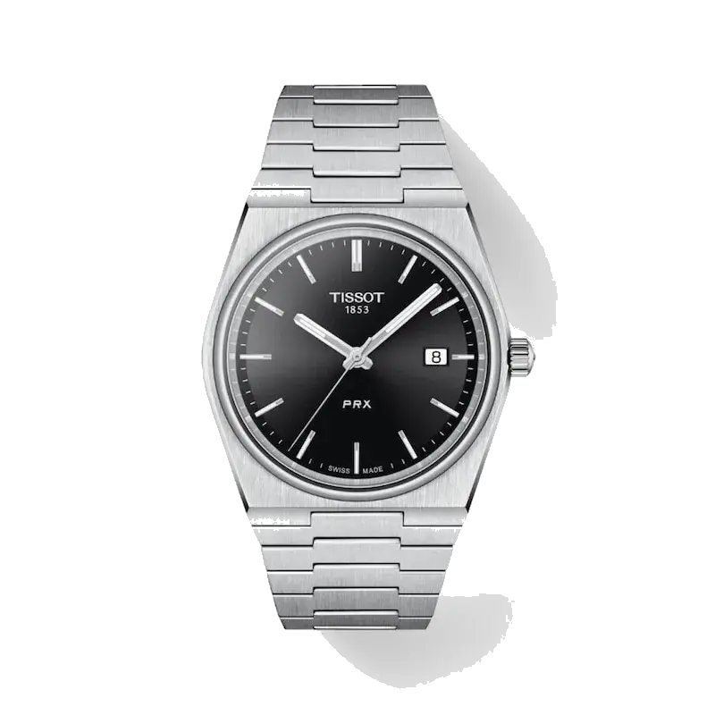 Tissot PRX 40 Men's Black Dial & Stainless Steel Watch, reference 
