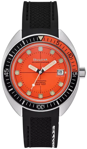 Bulova Devil Diver Oceanographer Orange Dial Automatic, reference 96B350
