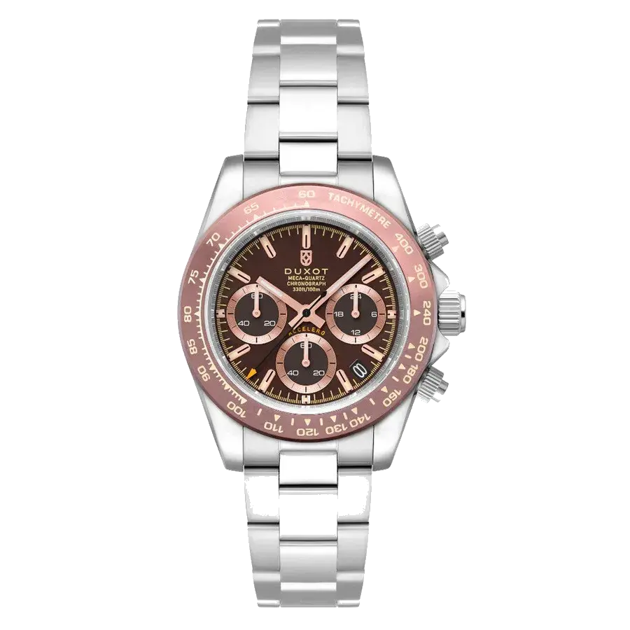 Duxot Accelero Chronograph with Chestnut Brown Dial, reference DX-2065-44