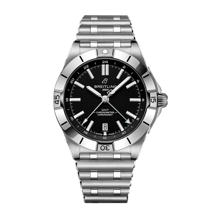 Breitling Chronomat GMT 40 Las Vegas Raiders Edition | 40mm, Steel, Black Dial, reference A32398B91B1A1