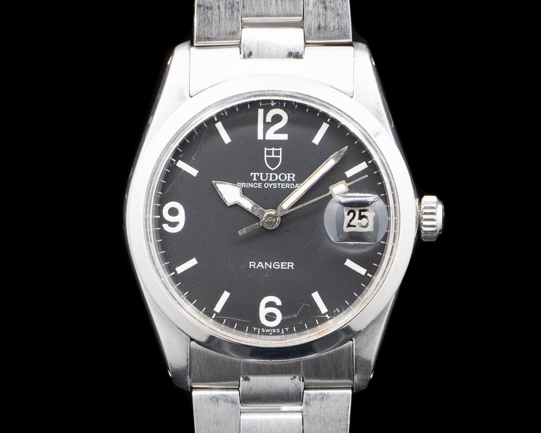 Tudor Prince Oysterdate Ranger SS Black Dial RARE VINTAGE, reference 7966/0