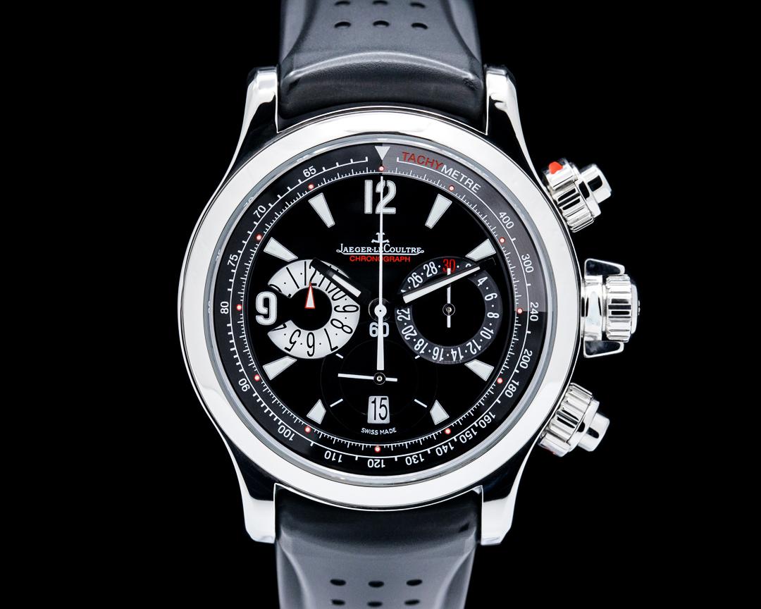 Jaeger-LeCoultre Master Compressor Chronograph SS Black Dial, reference 146.8.25