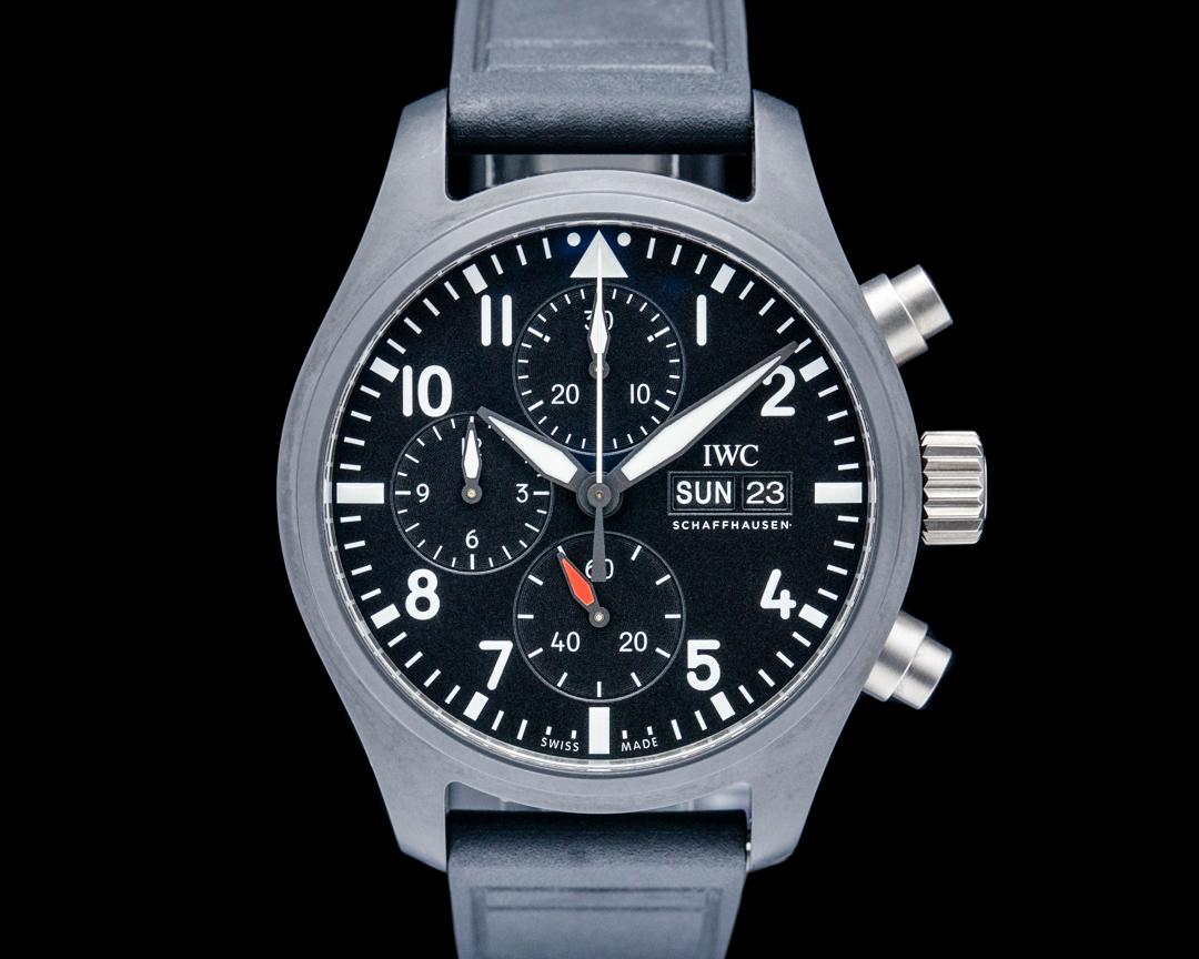 IWC Pilot's Watch Chronograph 41 TOP GUN Black Ceramic Black Dial, reference IW389401